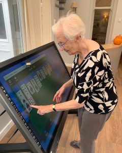 care home using G-Touch Interactive Display