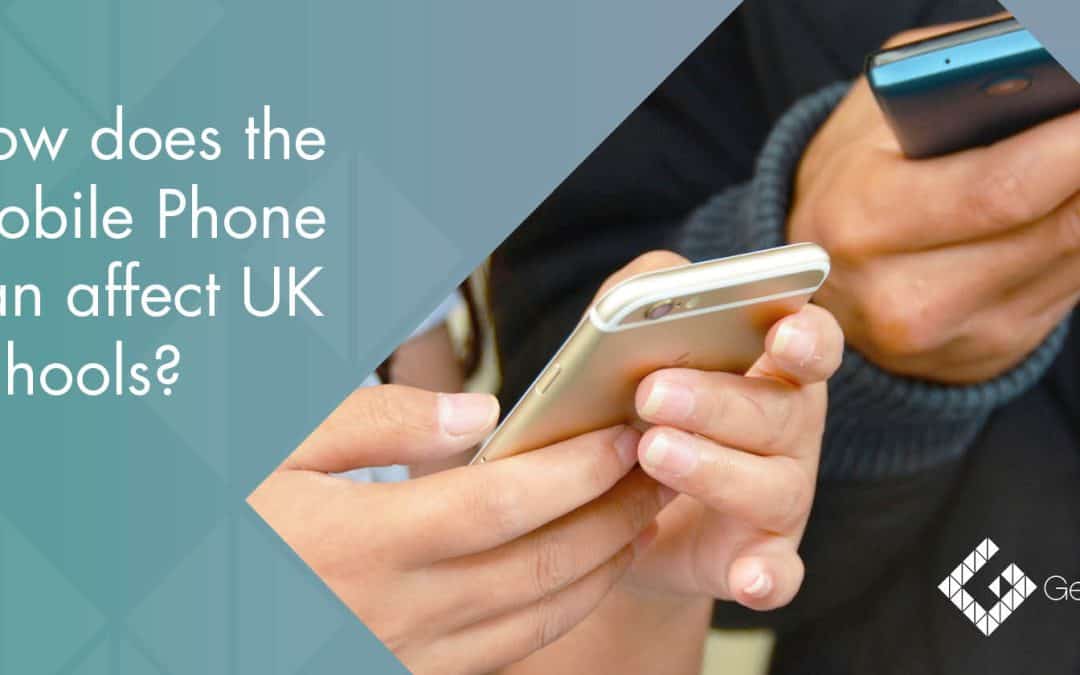 How does the mobile phone ban affect UK schools?